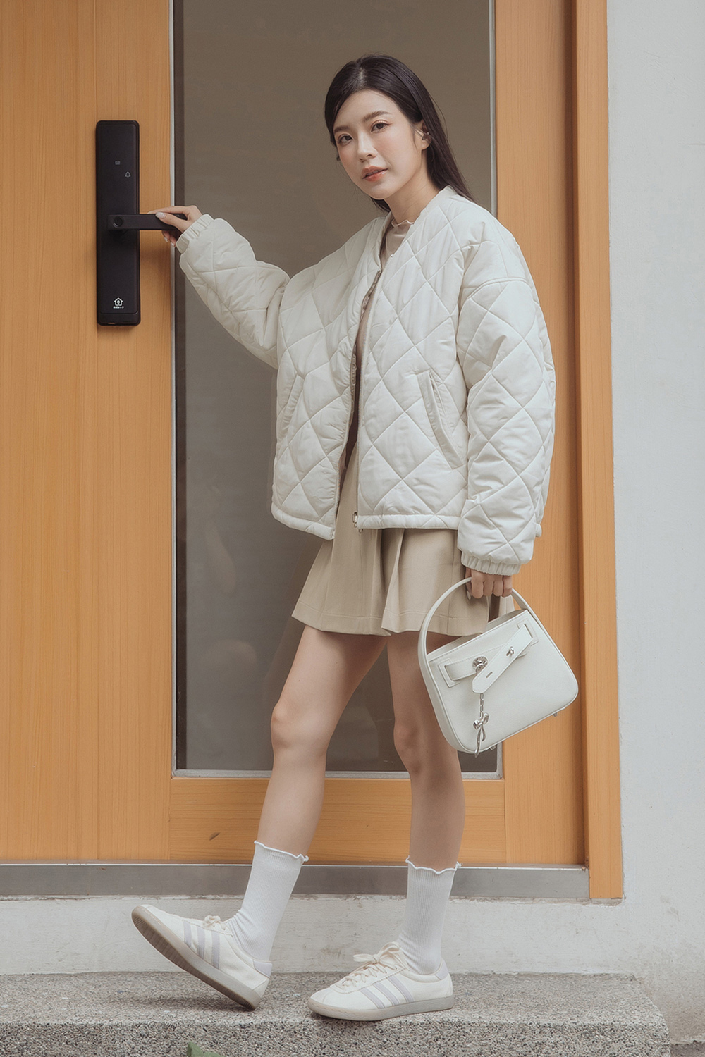 限量 反轉信號 雙面穿絎縫鋪棉外套