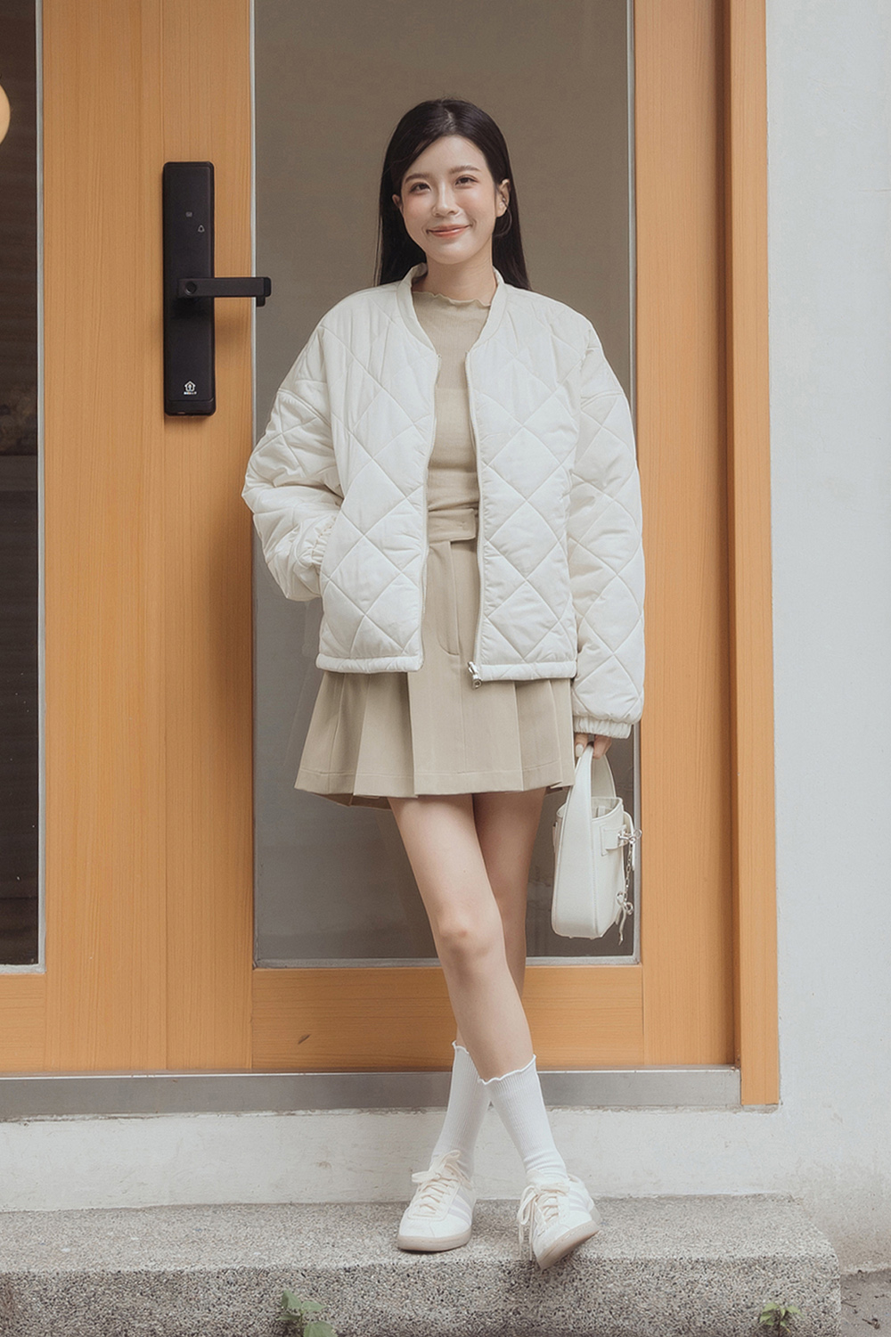 限量 反轉信號 雙面穿絎縫鋪棉外套