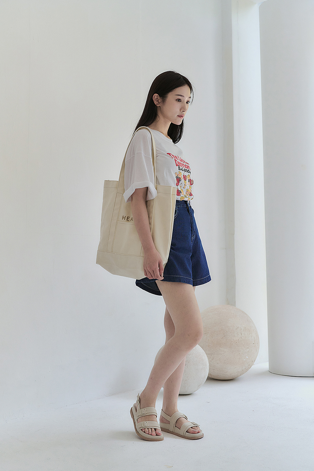 HEALER Made限量 品牌刺繡大容量帆布包