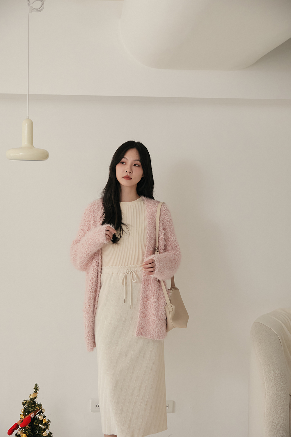 HEALER Made 冰雪奇緣 毛羽針織外套