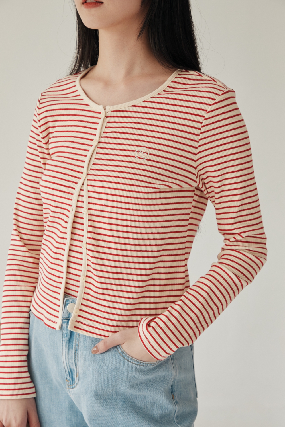 HEALER Made 上乘之作 細條紋長袖小外套