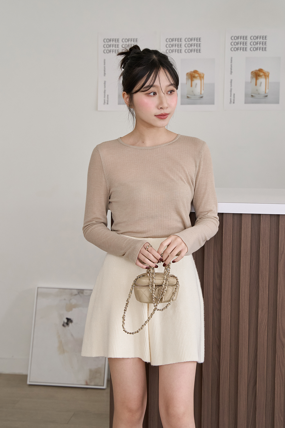 HEALER Made 極簡棉柔衫 薄透後中線圓領上衣