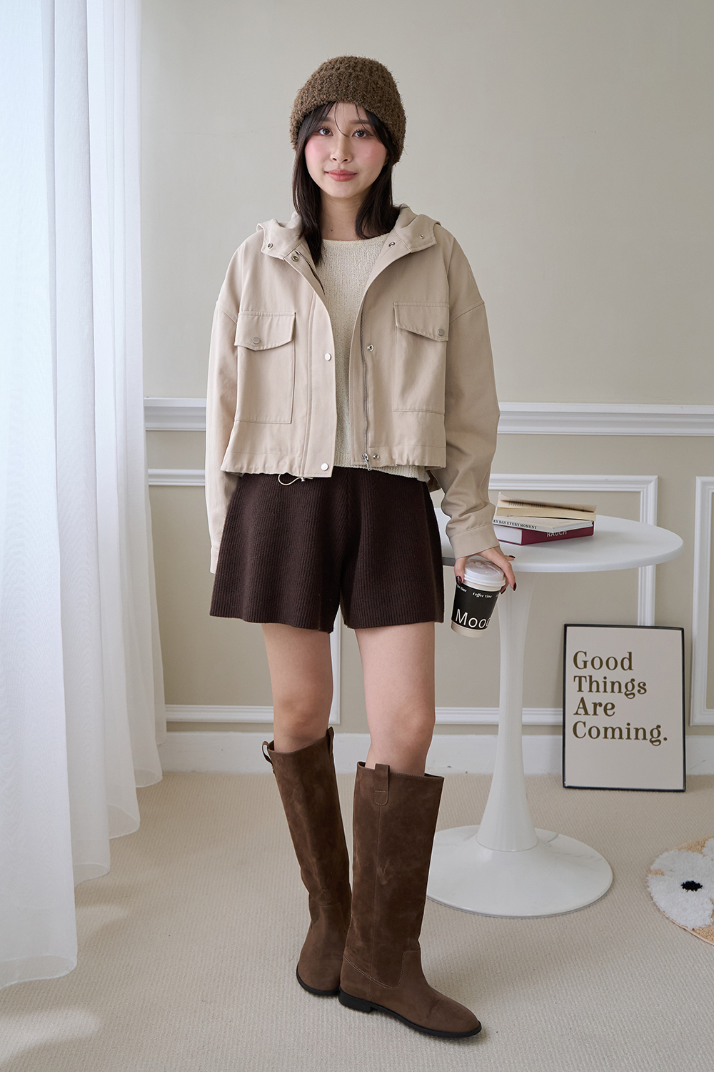 HEALER Made 可愛教主 連帽斜紋大口袋外套