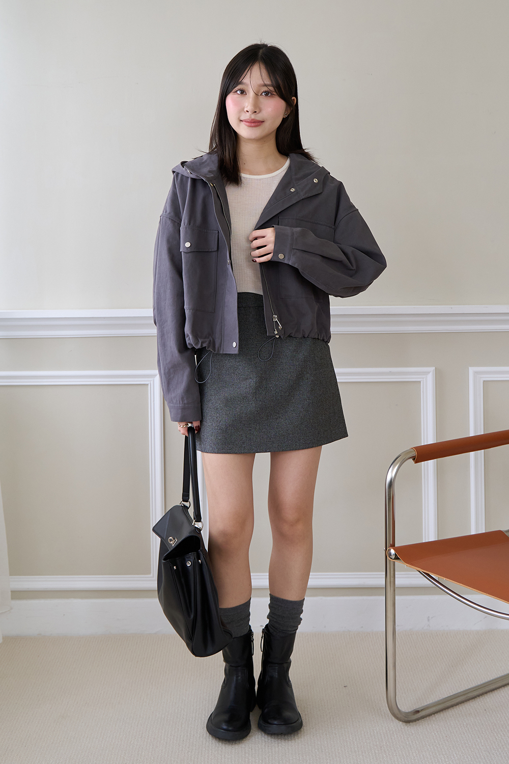 HEALER Made 可愛教主 連帽斜紋大口袋外套