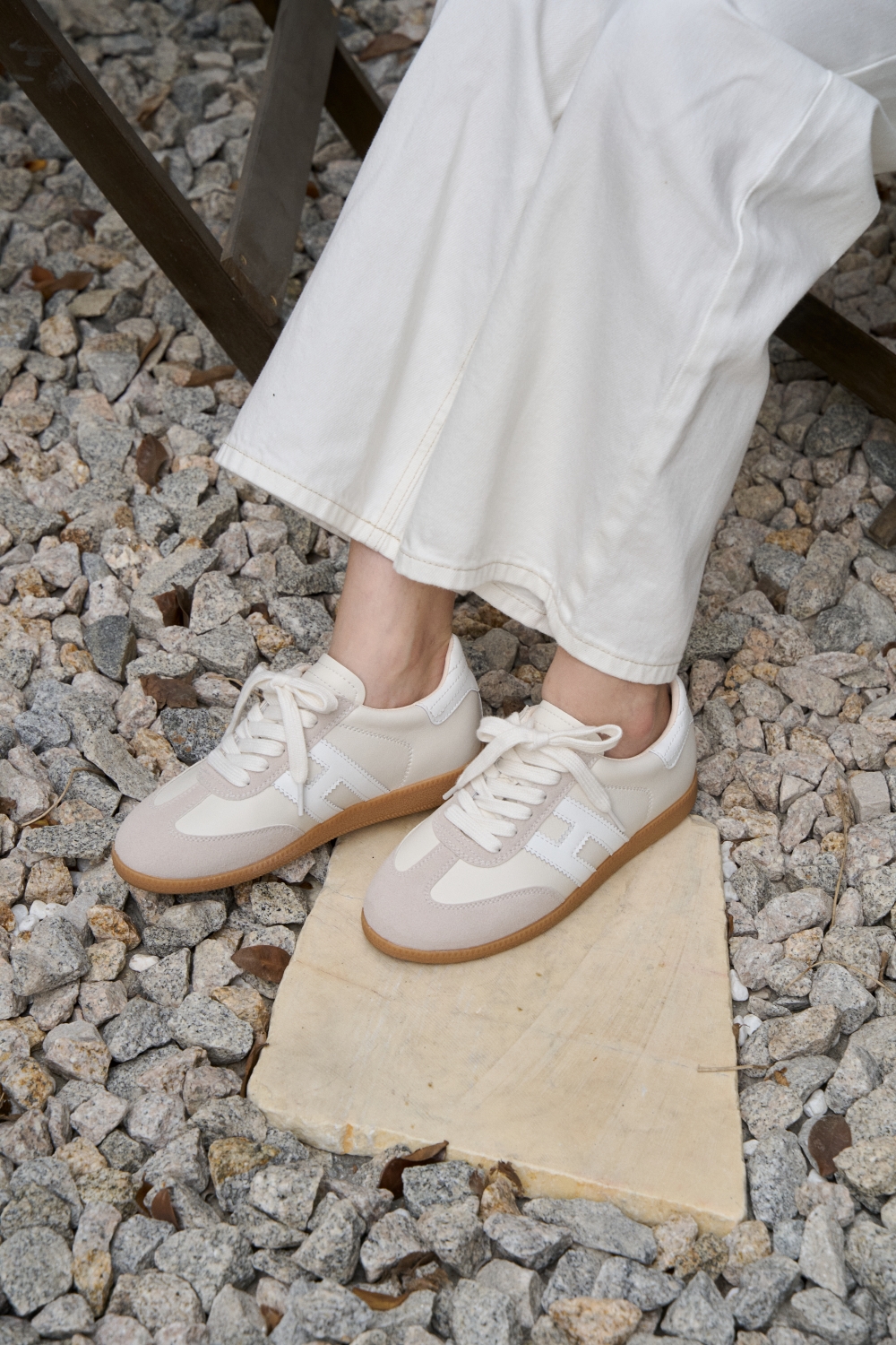 通勤鞋All Day H真皮拼接德訓鞋