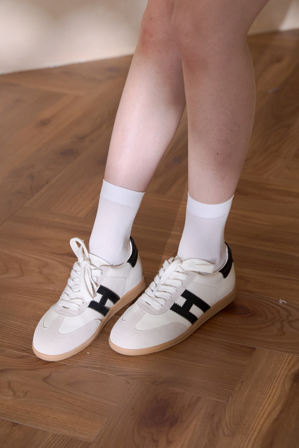 通勤鞋All Day H真皮拼接德訓鞋