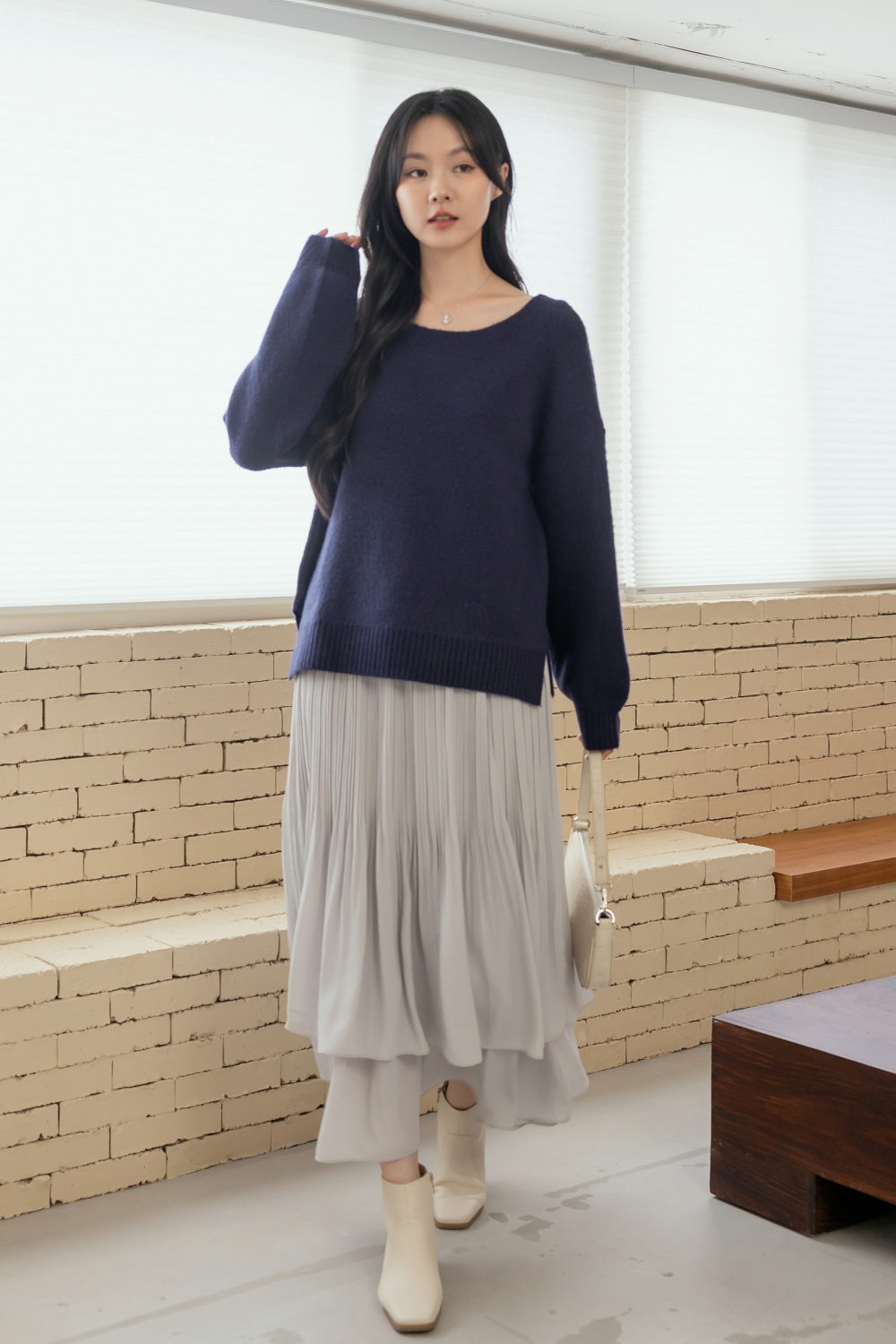 HEALER Made 賴床毛衣 前後兩穿針織毛衣