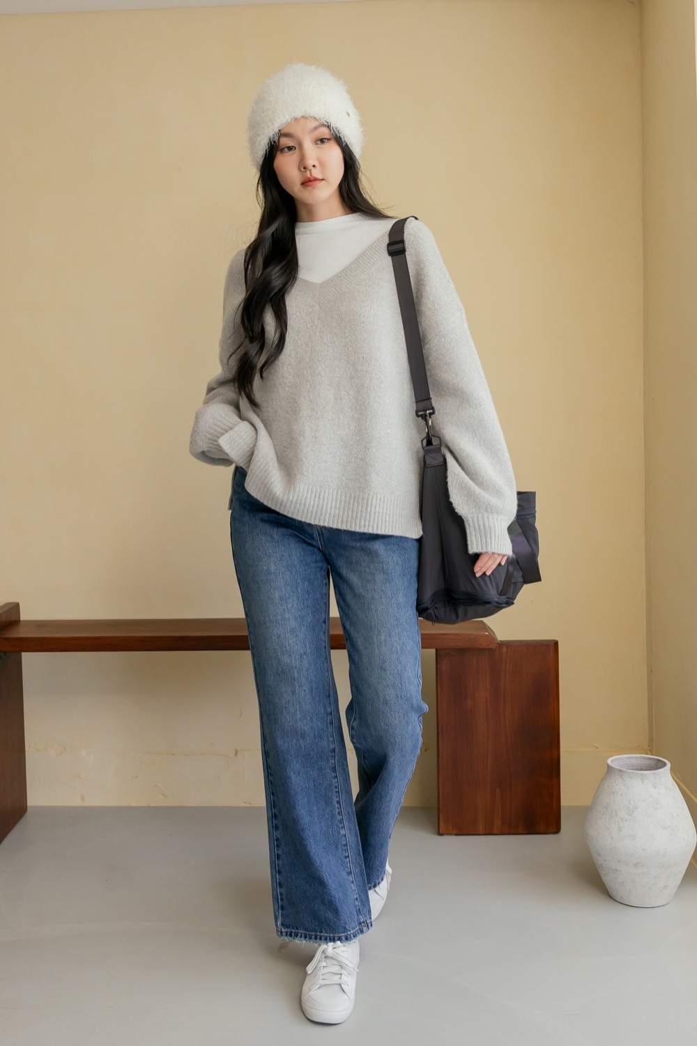 HEALER Made 賴床毛衣 前後兩穿針織毛衣