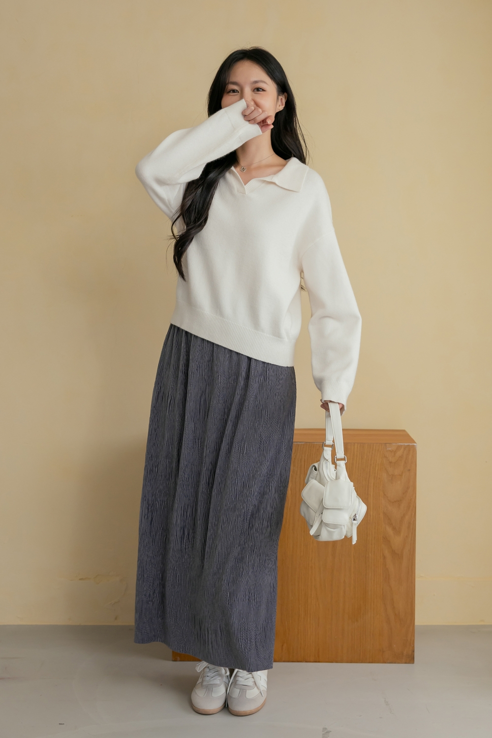 HEALER Made 平凡幸福 條紋翻領針織衫