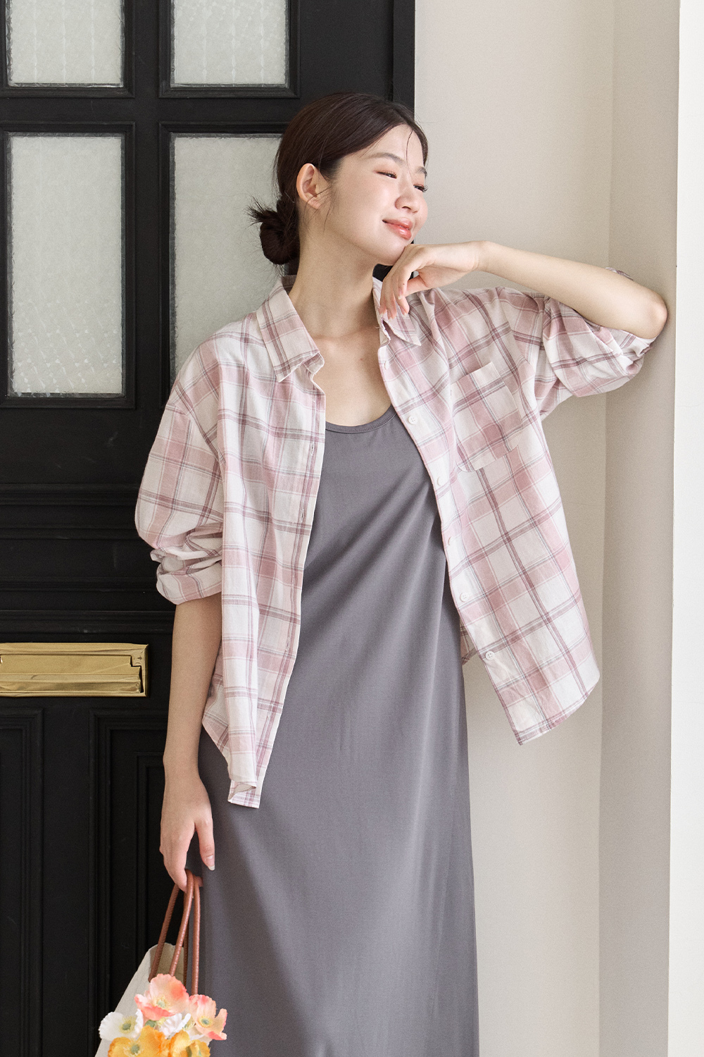 HEALER Made 溫柔時光 格紋寬鬆襯衫