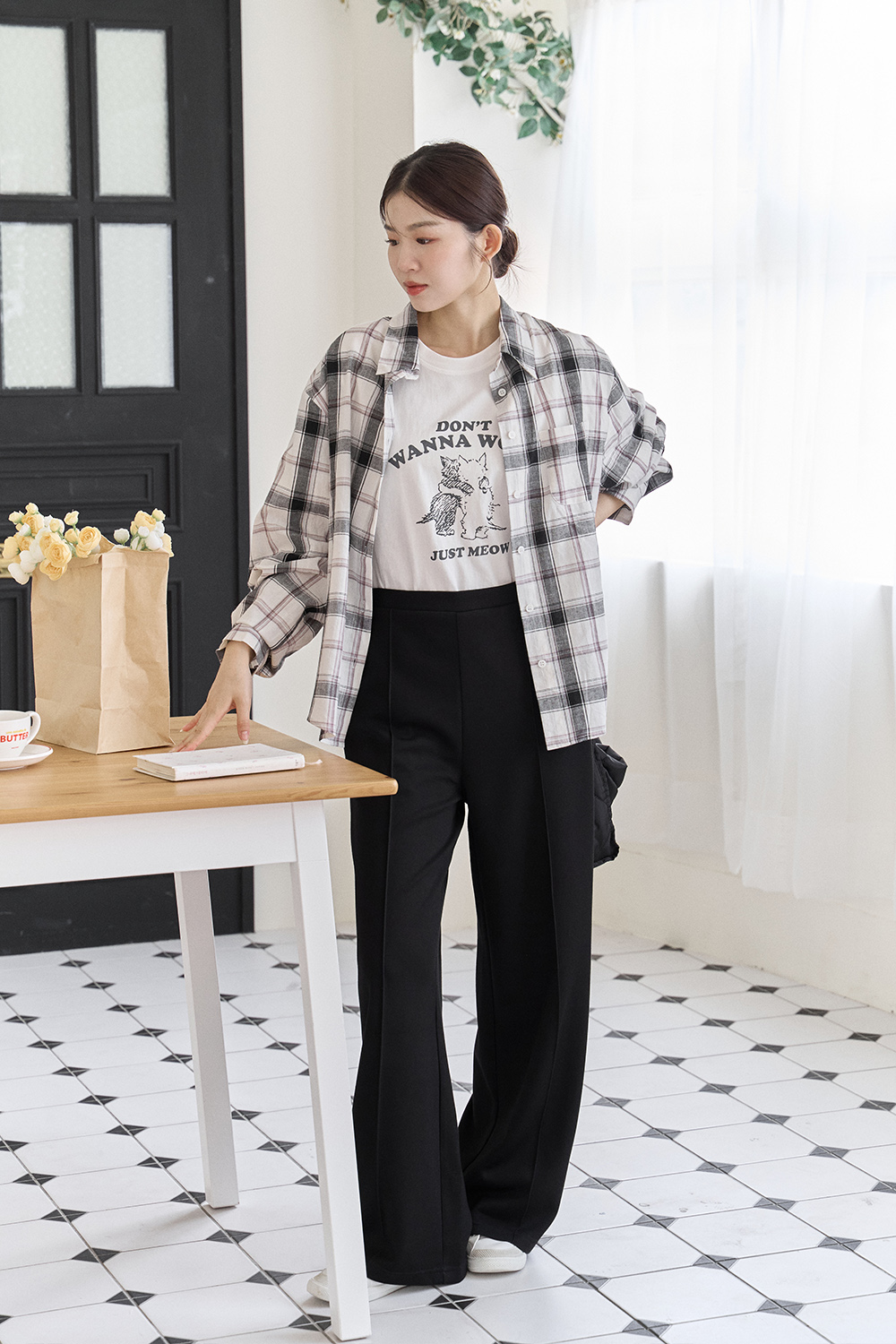 HEALER Made 溫柔時光 格紋寬鬆襯衫