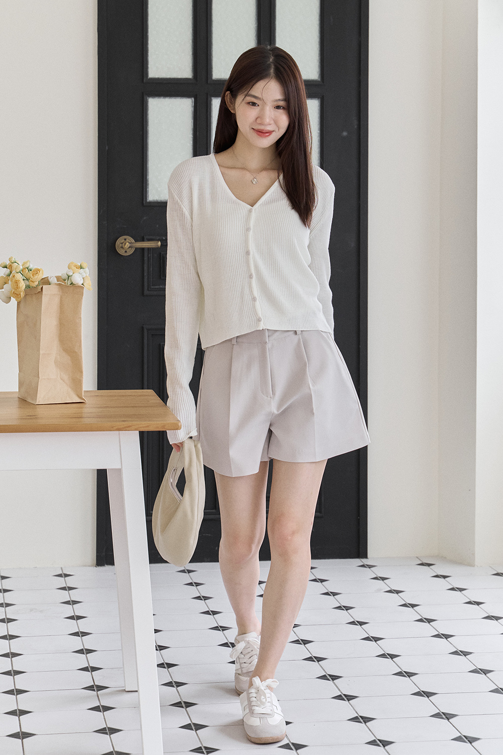 一褲搞定 修身單摺西裝短褲