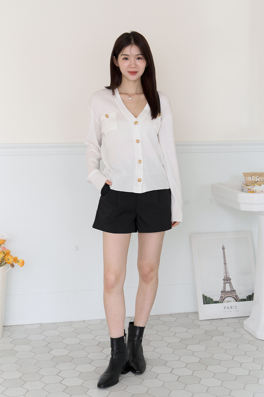 一褲搞定 修身單摺西裝短褲