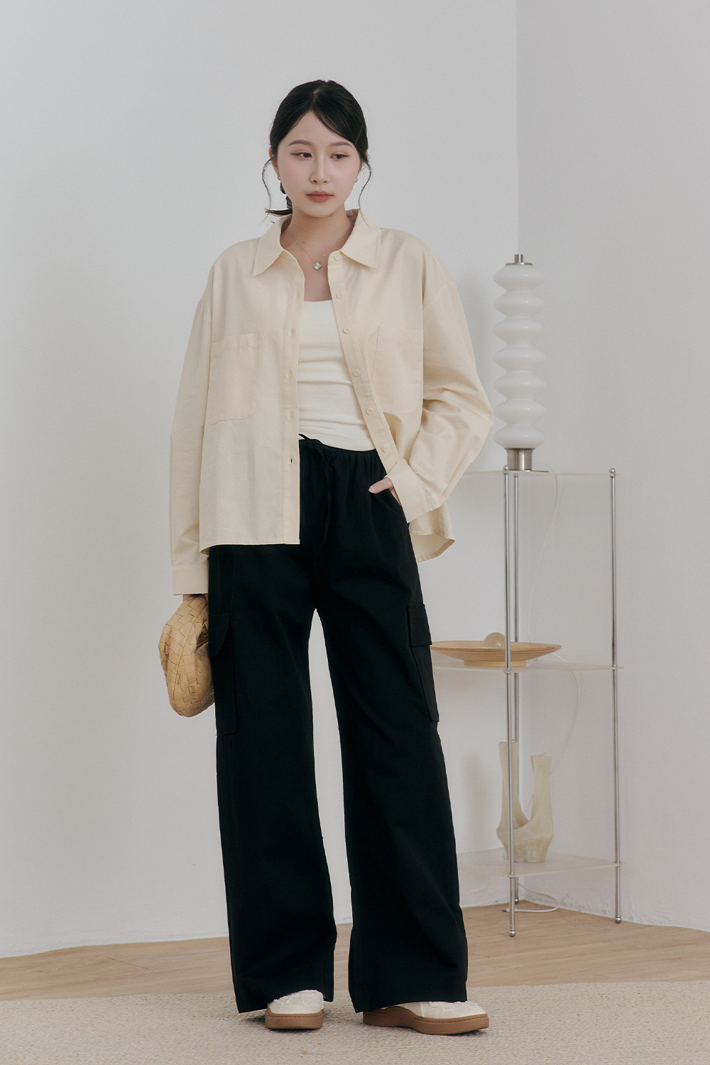 女團私服 抽繩休閒工裝褲