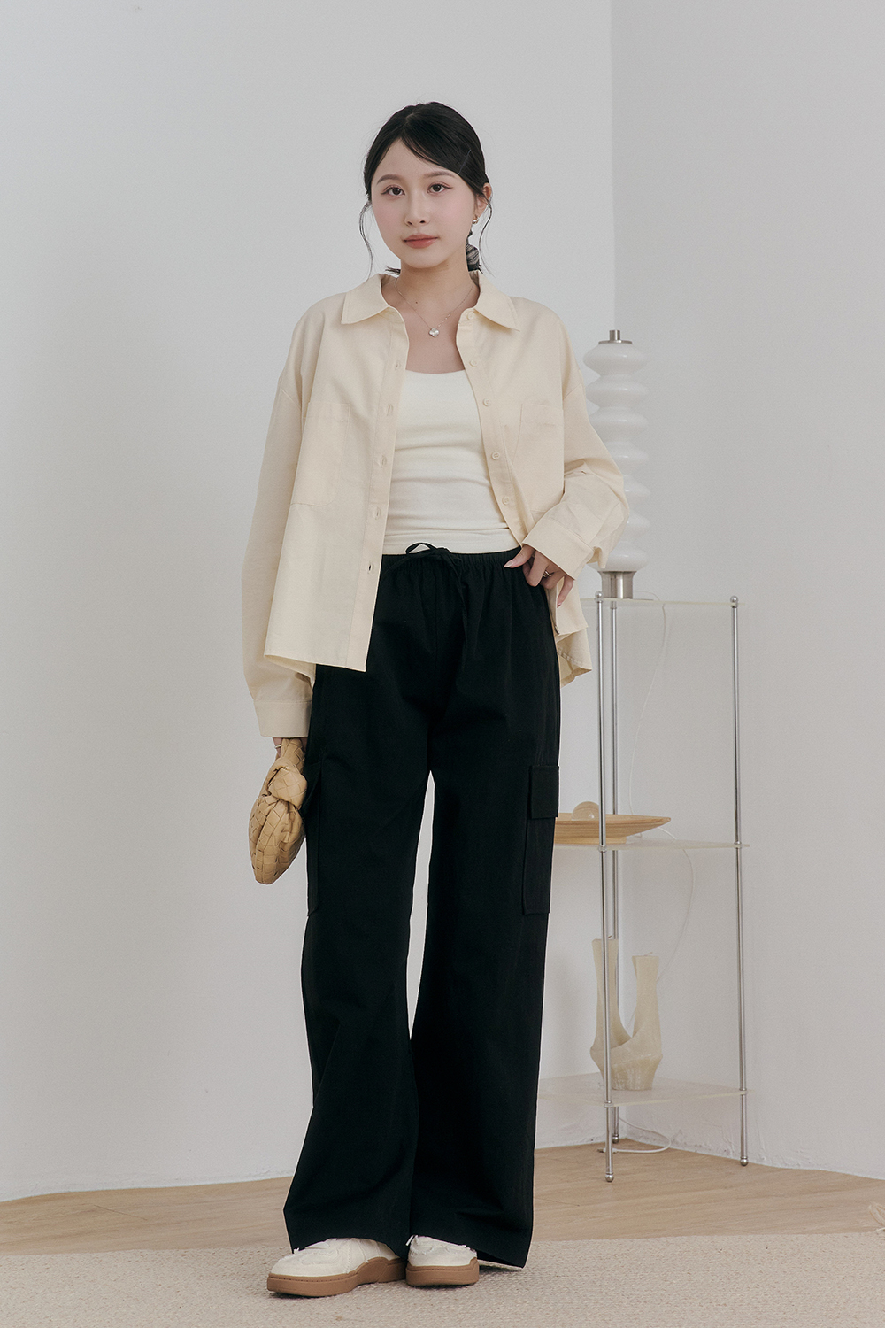 女團私服 抽繩休閒工裝褲