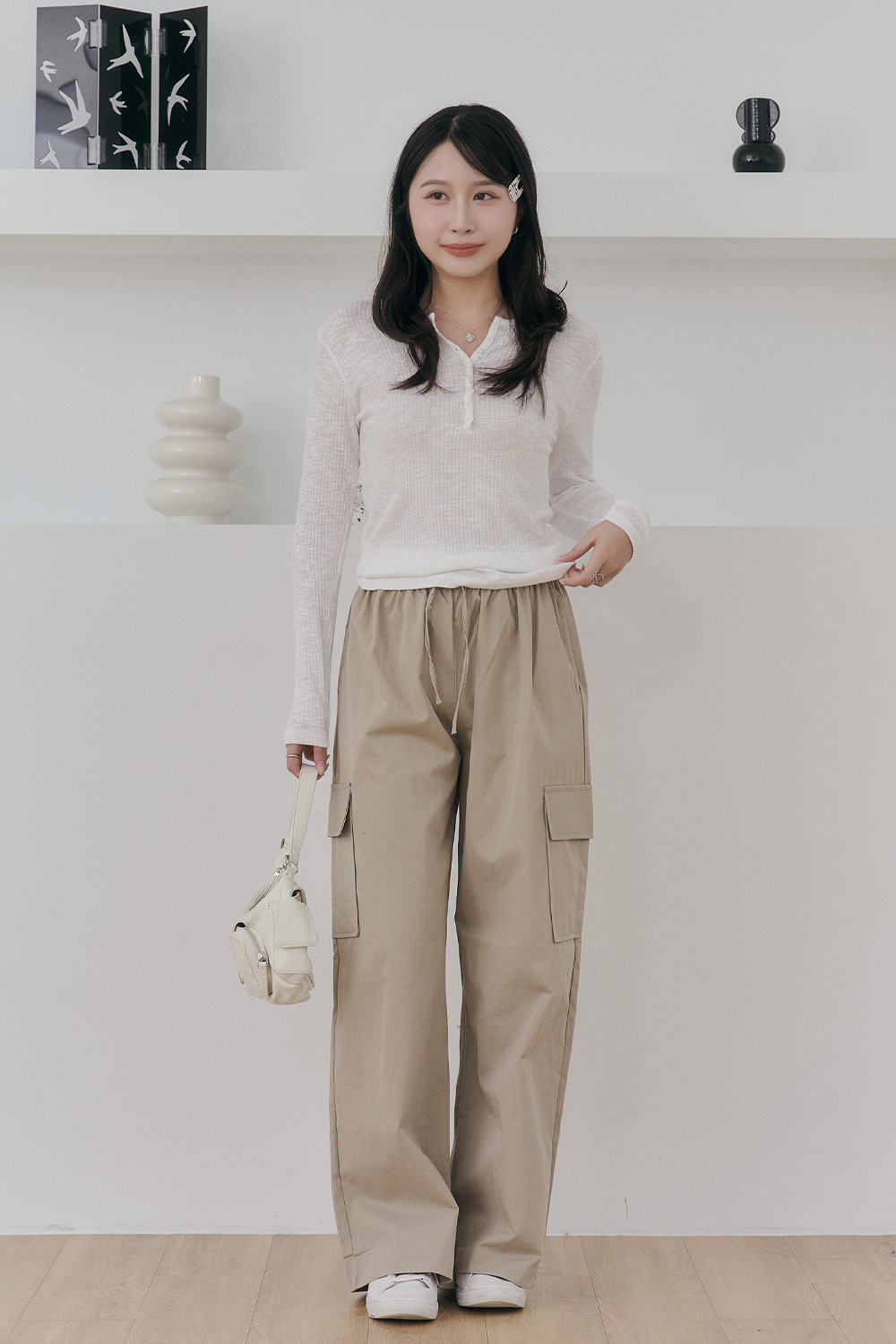 女團私服 抽繩休閒工裝褲