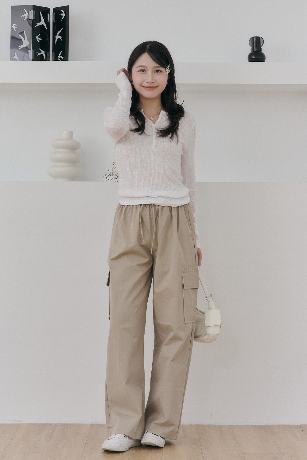 女團私服 抽繩休閒工裝褲