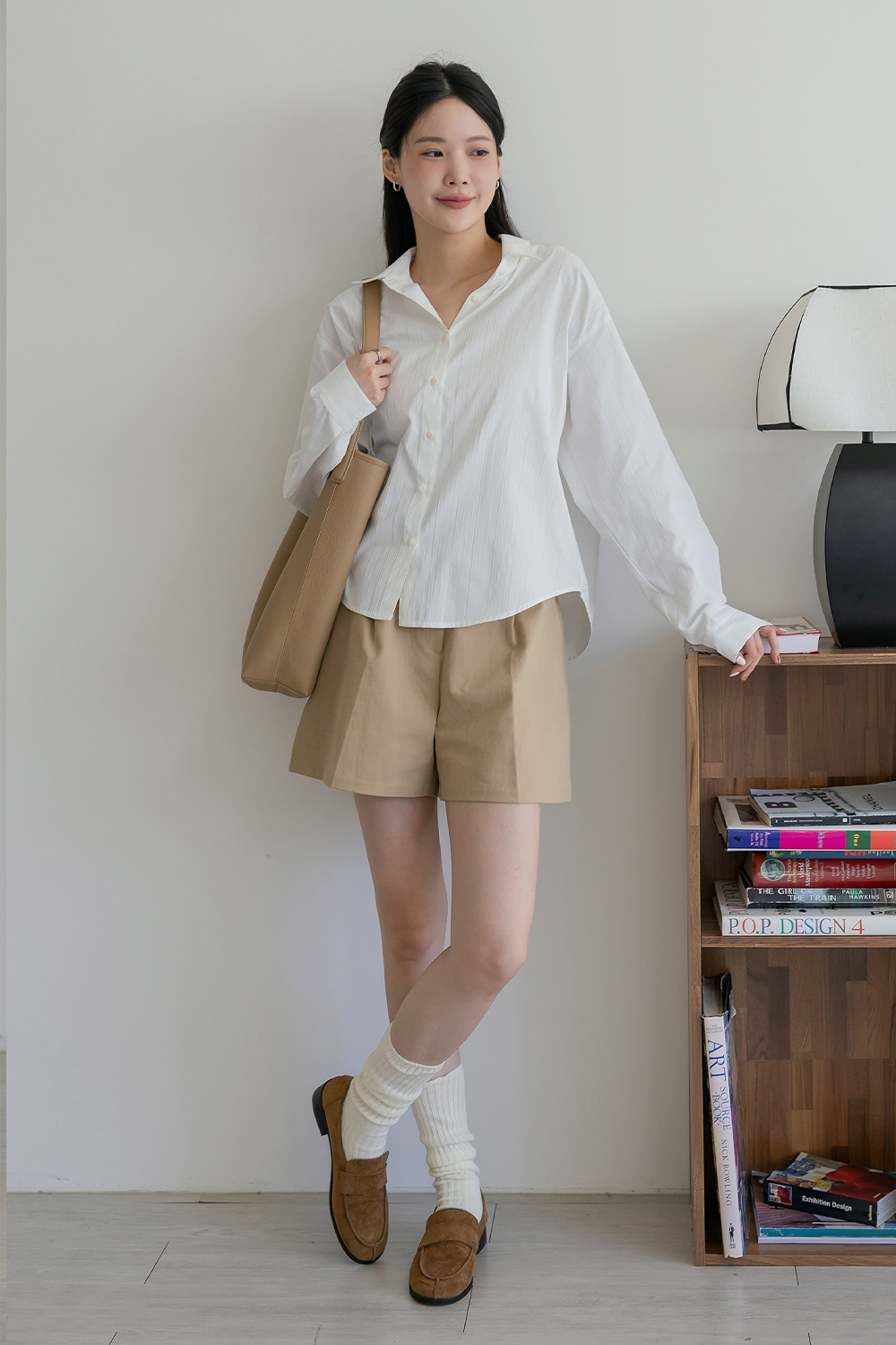 完全不透 質感直紋襯衫