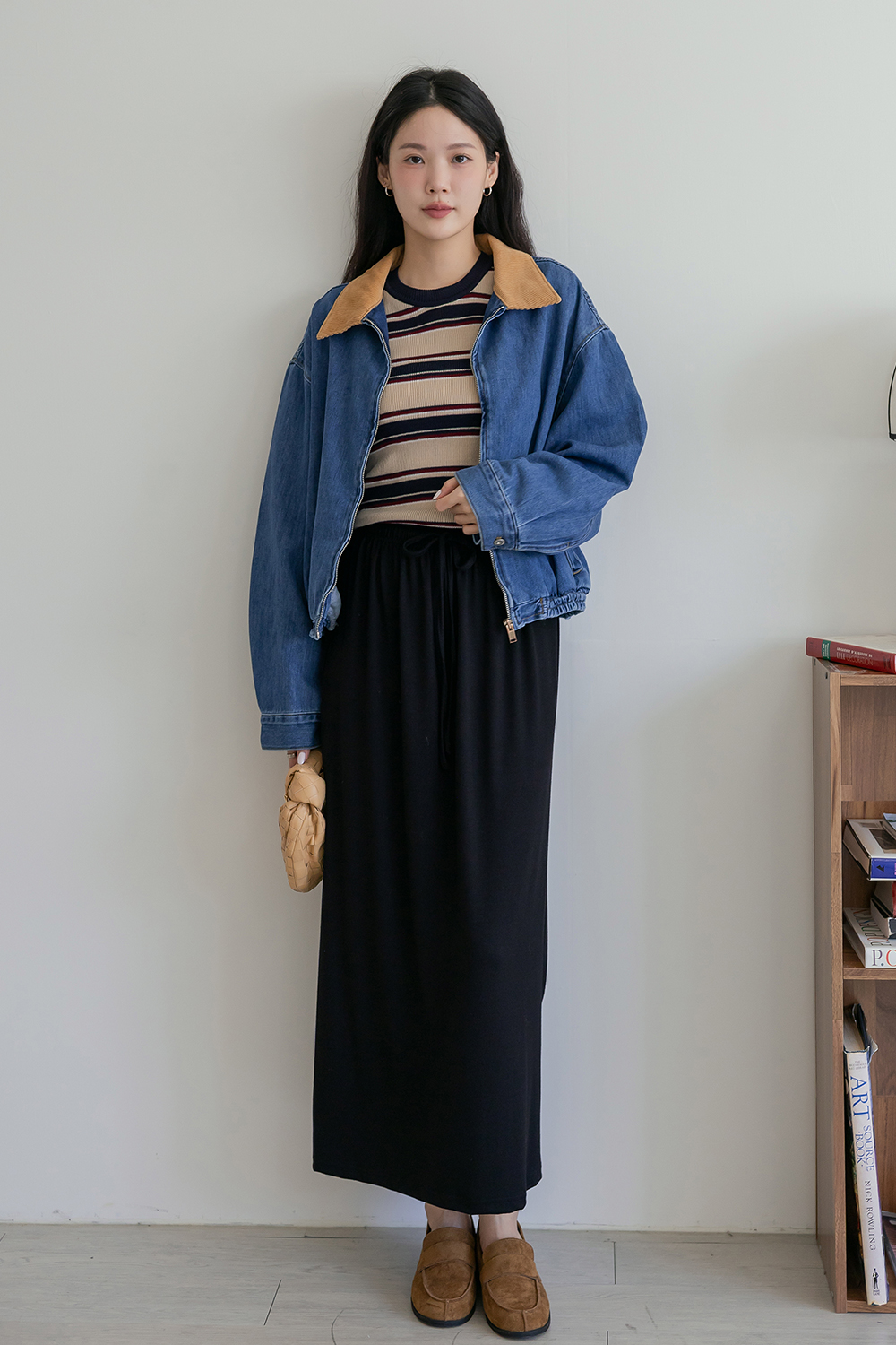 超舒適體感 抽繩彈性棉長裙