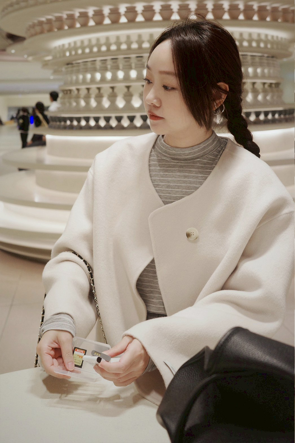 HEALER Made Q彈麻糬般 柔軟半領細條紋長袖T