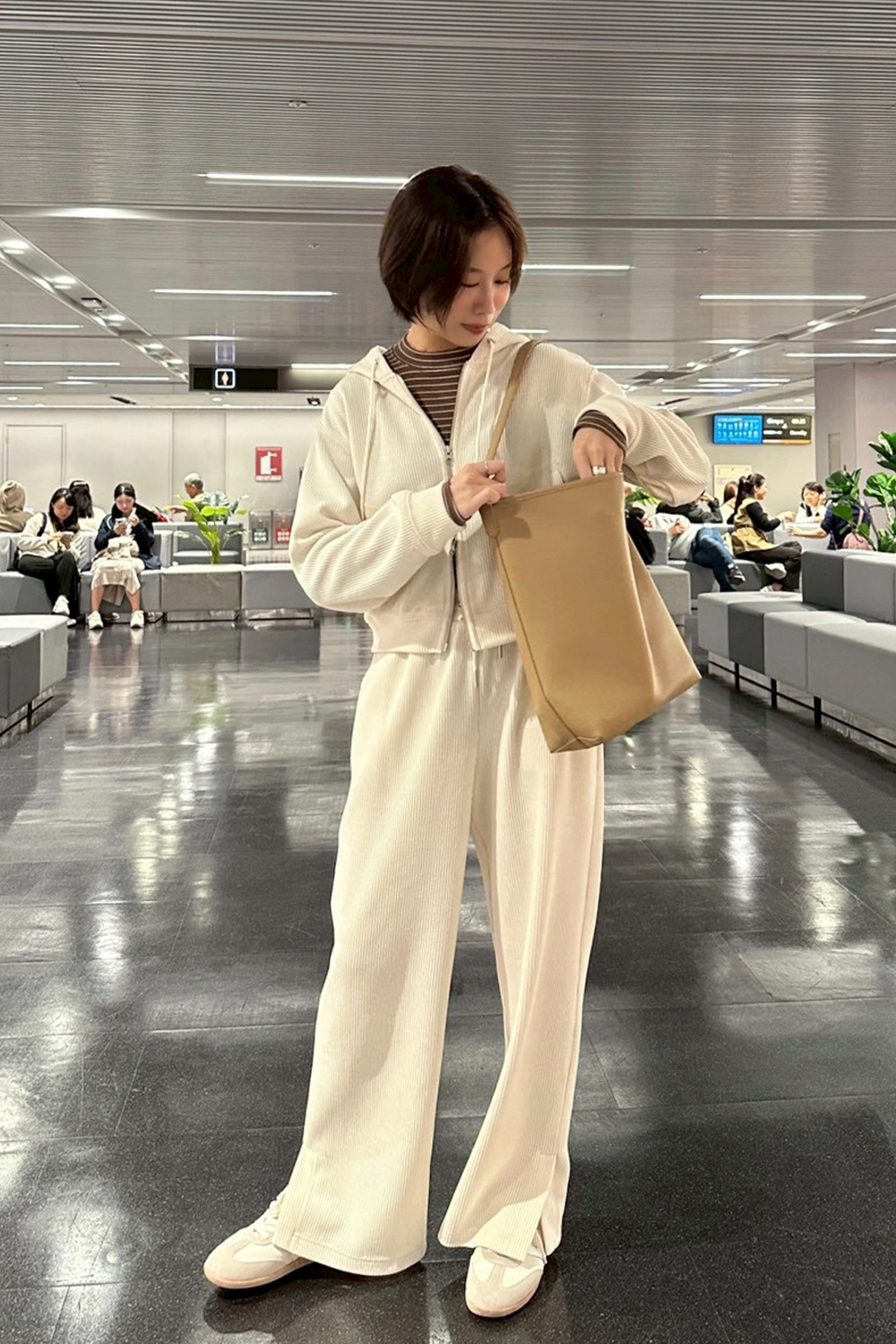 HEALER Made Q彈麻糬般 柔軟半領細條紋長袖T