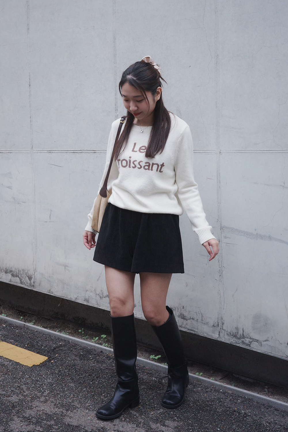 HEALER Made Le Croissant 可頌文字針織衫