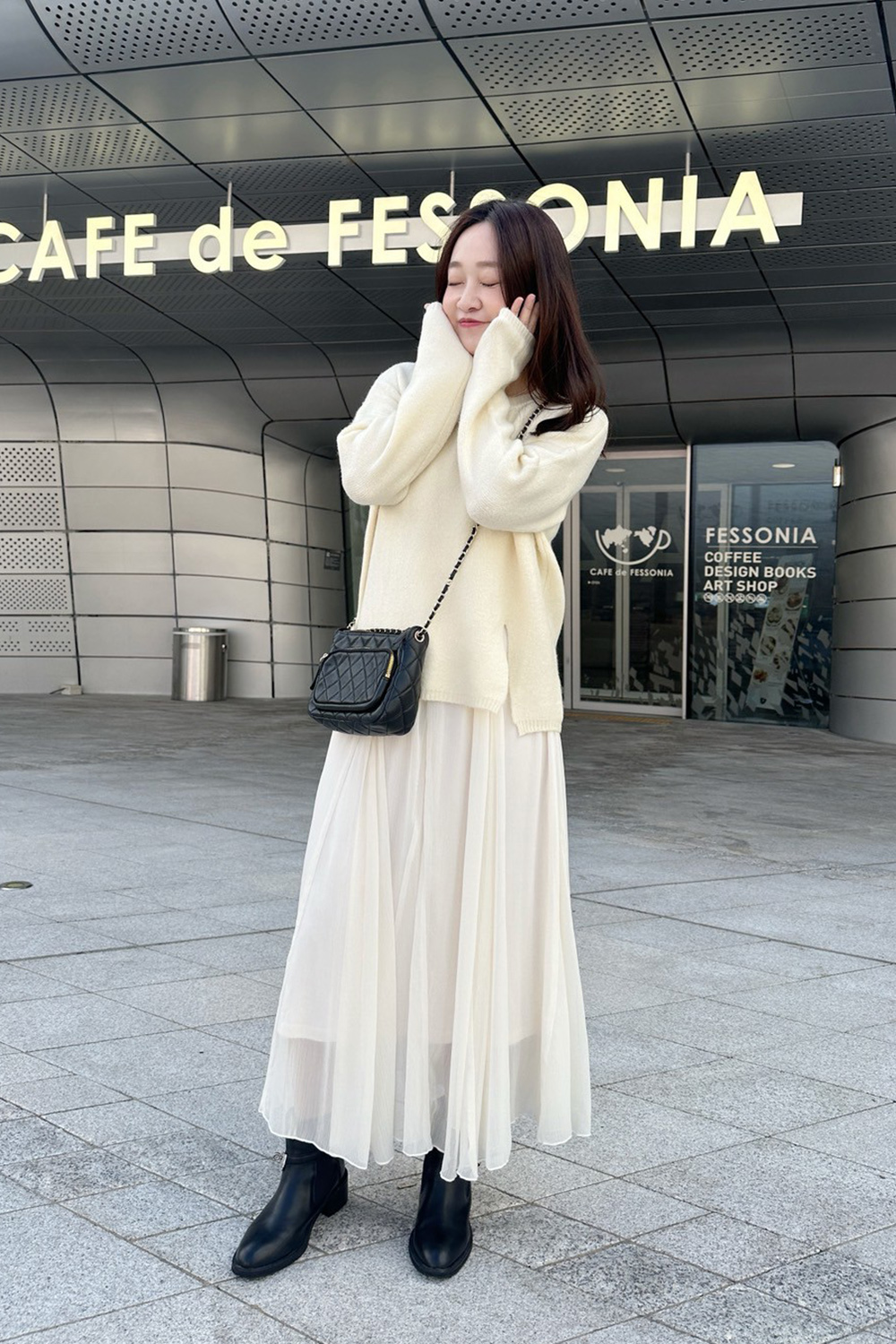 HEALER Made 告別55身 前開衩長版毛衣