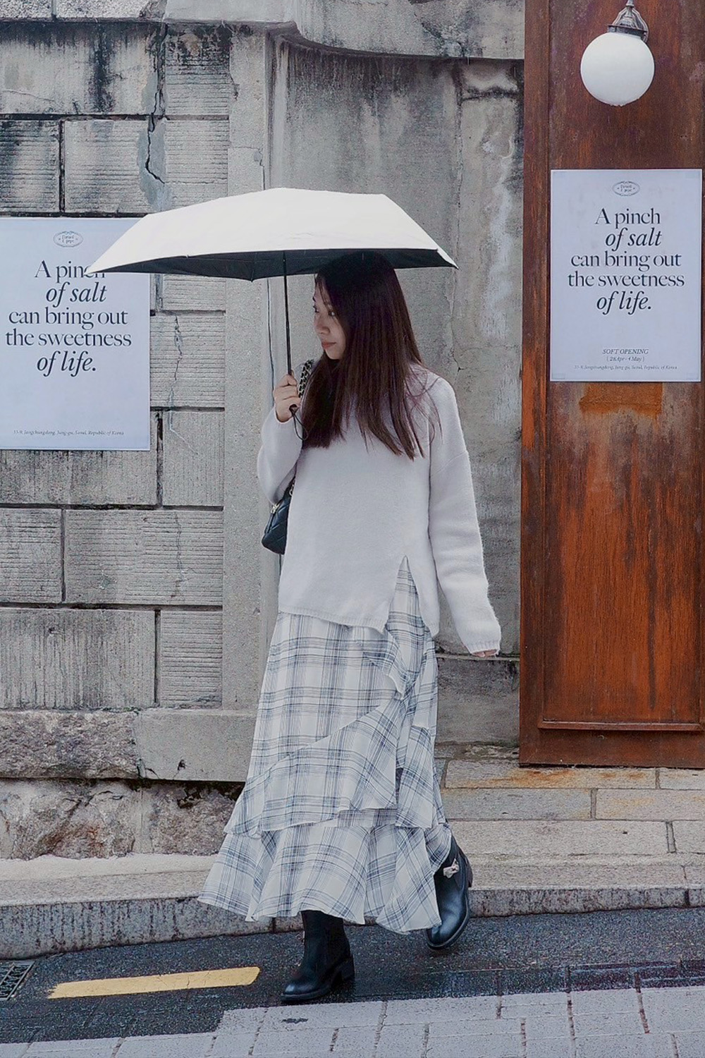 HEALER Made 告別55身 前開衩長版毛衣