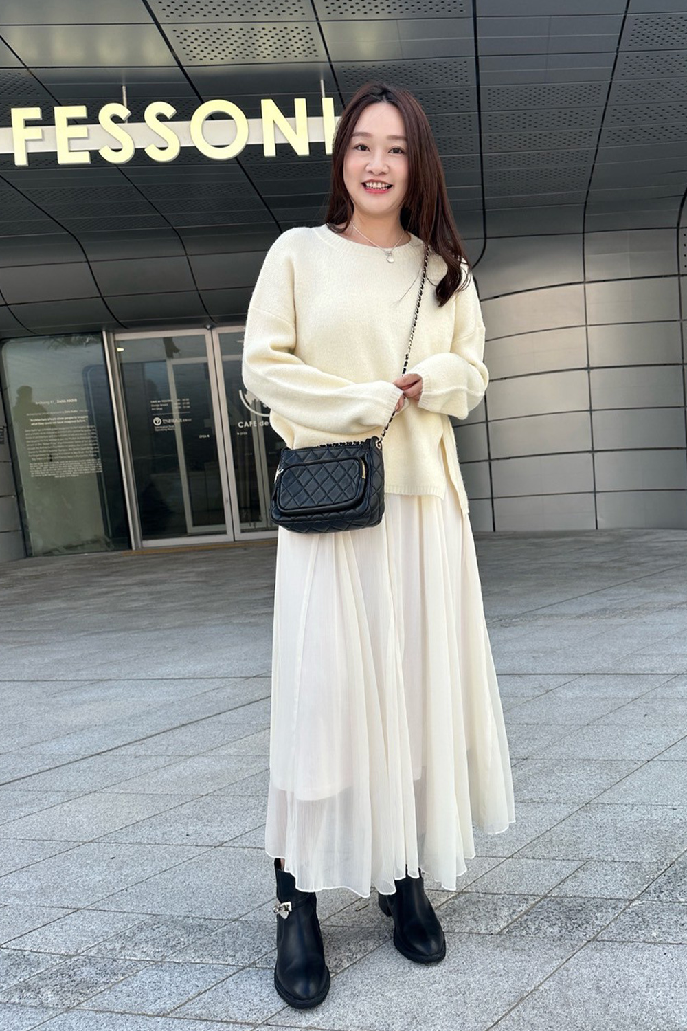 HEALER Made 告別55身 前開衩長版毛衣