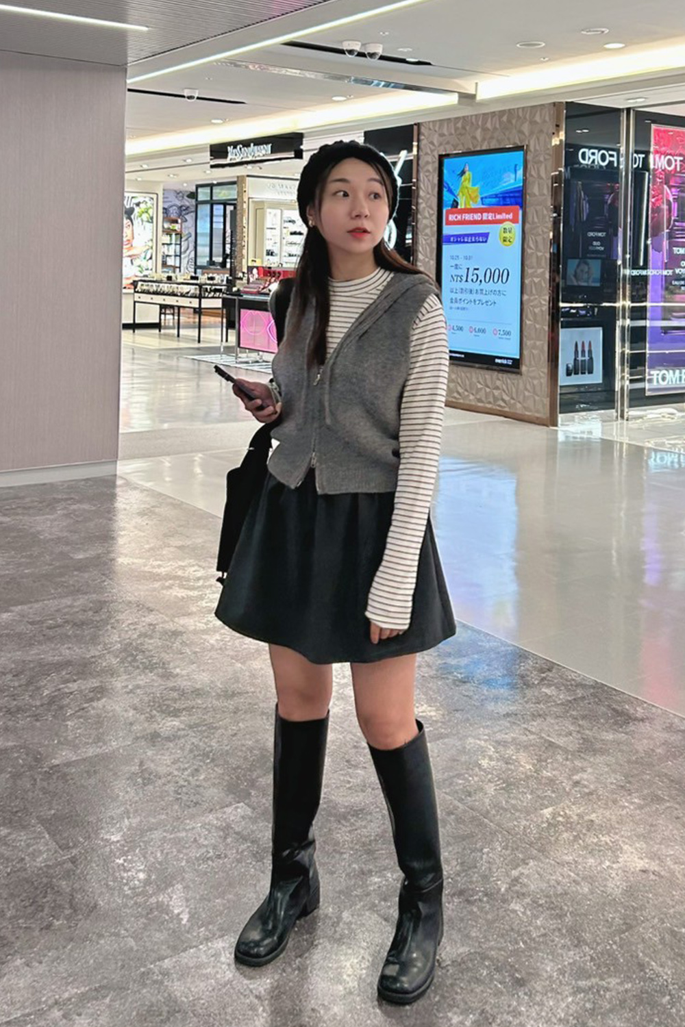 HEALER Made 喜歡妳 磨毛傘擺短褲裙