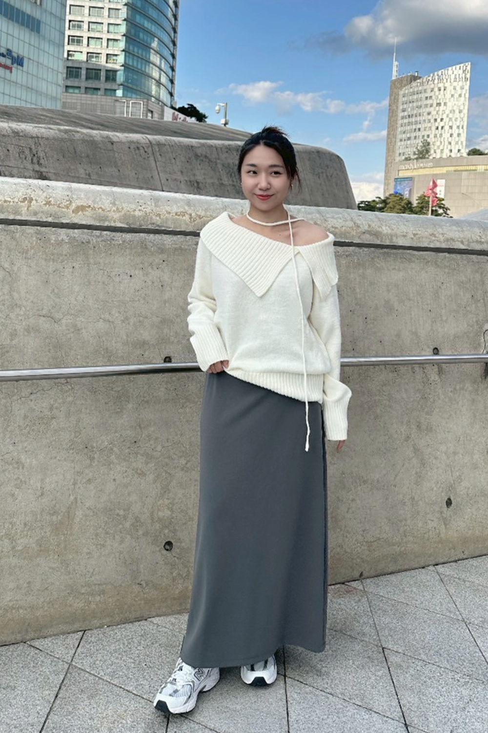 HEALER Made 長腿姐姐 彈性後開衩修身長裙