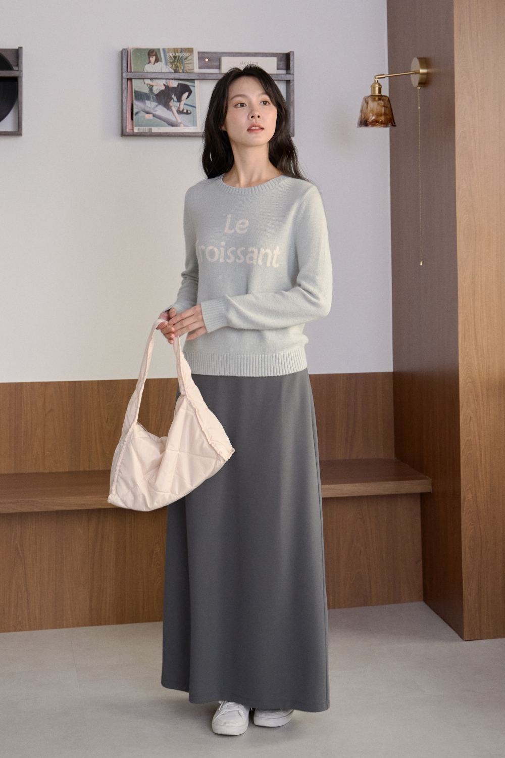 HEALER Made 長腿姐姐 彈性後開衩修身長裙