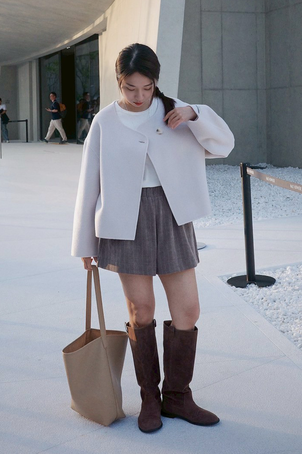 HEALER Made 甜蜜短褲 麻花坑條鬆緊短褲