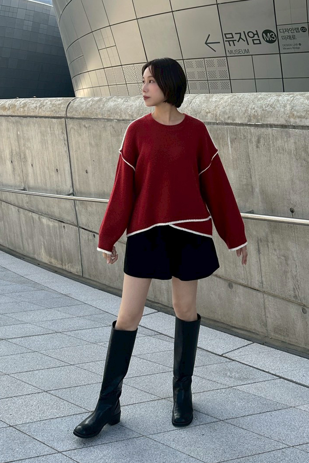 HEALER Made 甜蜜短褲 麻花坑條鬆緊短褲