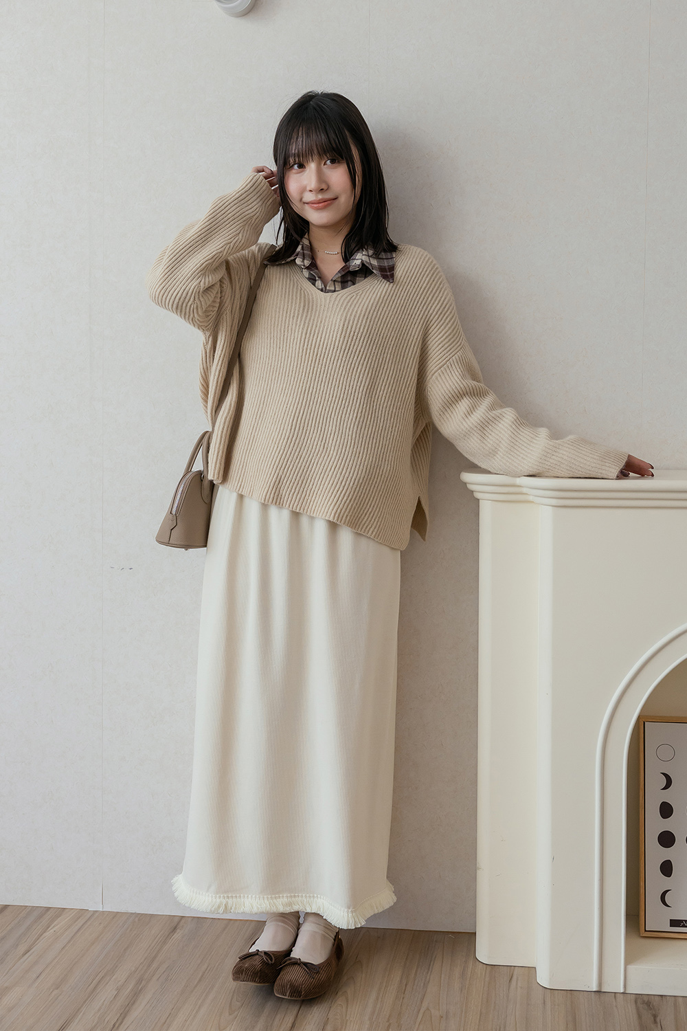 HEALER Made 穿爆這款 V領坑條針織毛衣