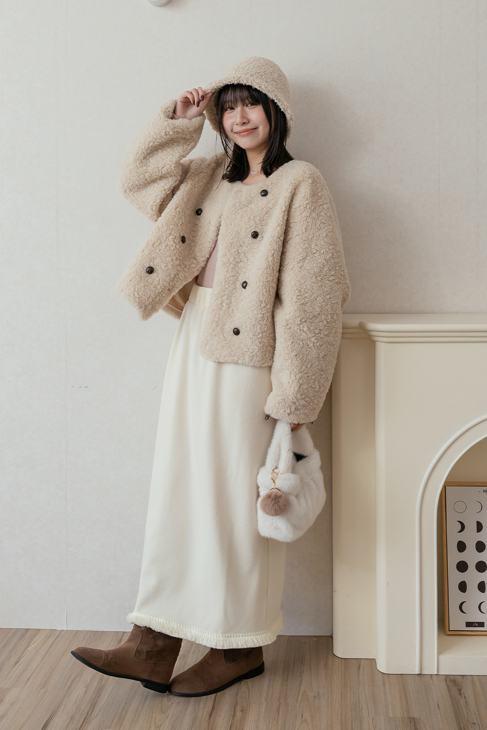 HEALER Made 流金歲月 磨毛流蘇中長直裙