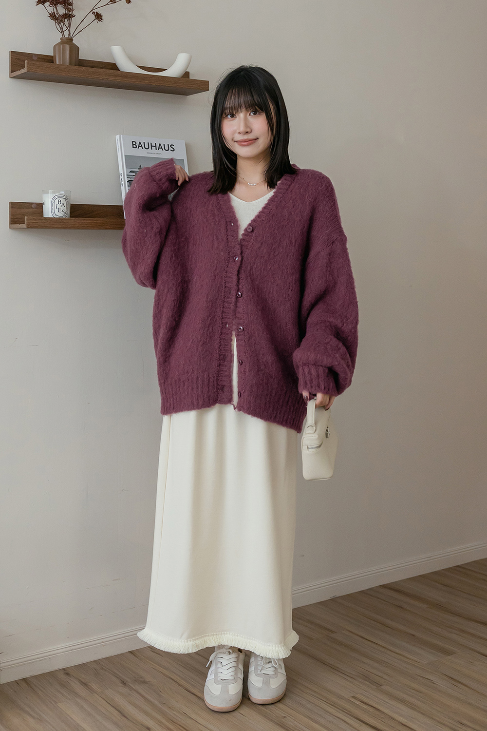 一片雲彩 慵懶寬鬆羊毛外套