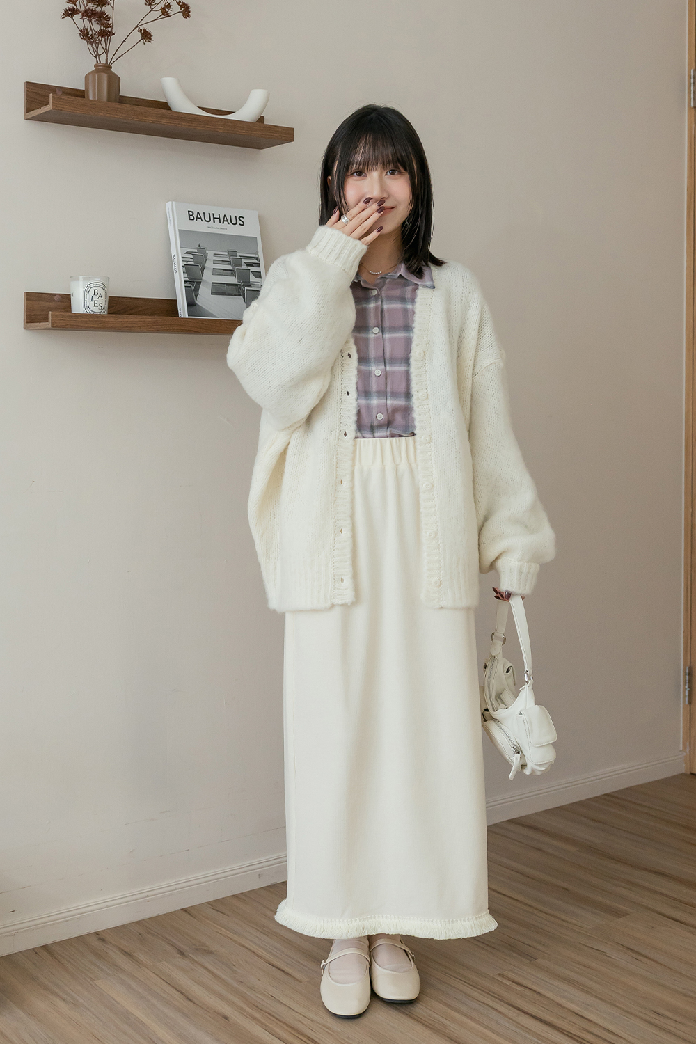 一片雲彩 慵懶寬鬆羊毛外套