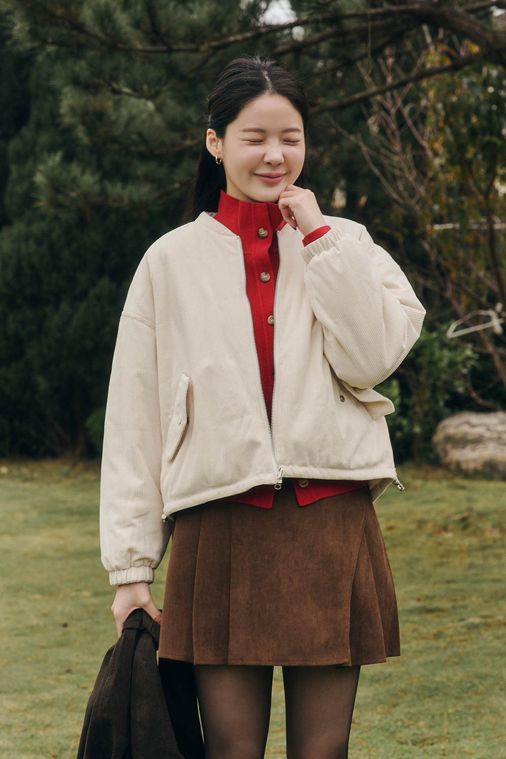 HEALER Made 可愛無雙 燈芯絨雙面穿絎縫鋪棉外套