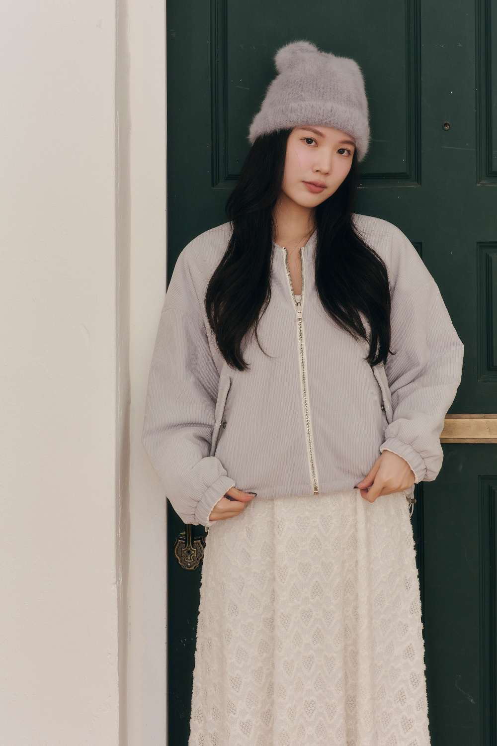 HEALER Made 可愛無雙 燈芯絨雙面穿絎縫鋪棉外套