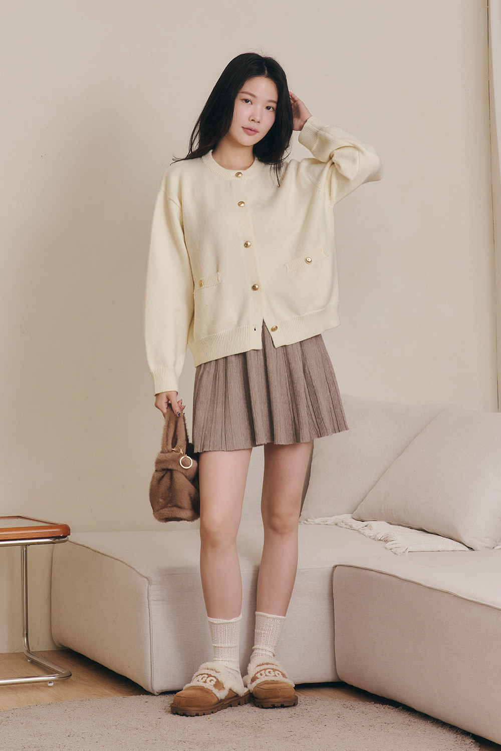 HEALER Made 簡奢 質感金釦針織外套