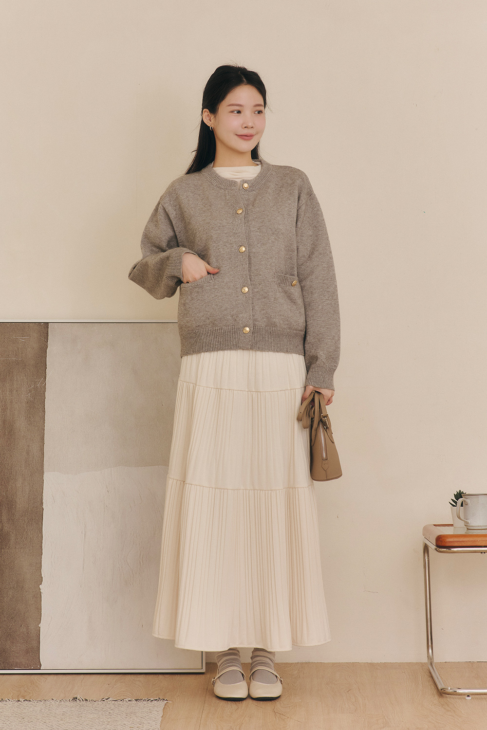 HEALER Made 簡奢 質感金釦針織外套