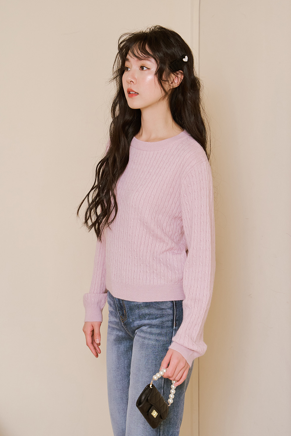 HEALER Made 創造經典 圓領麻花針織衫