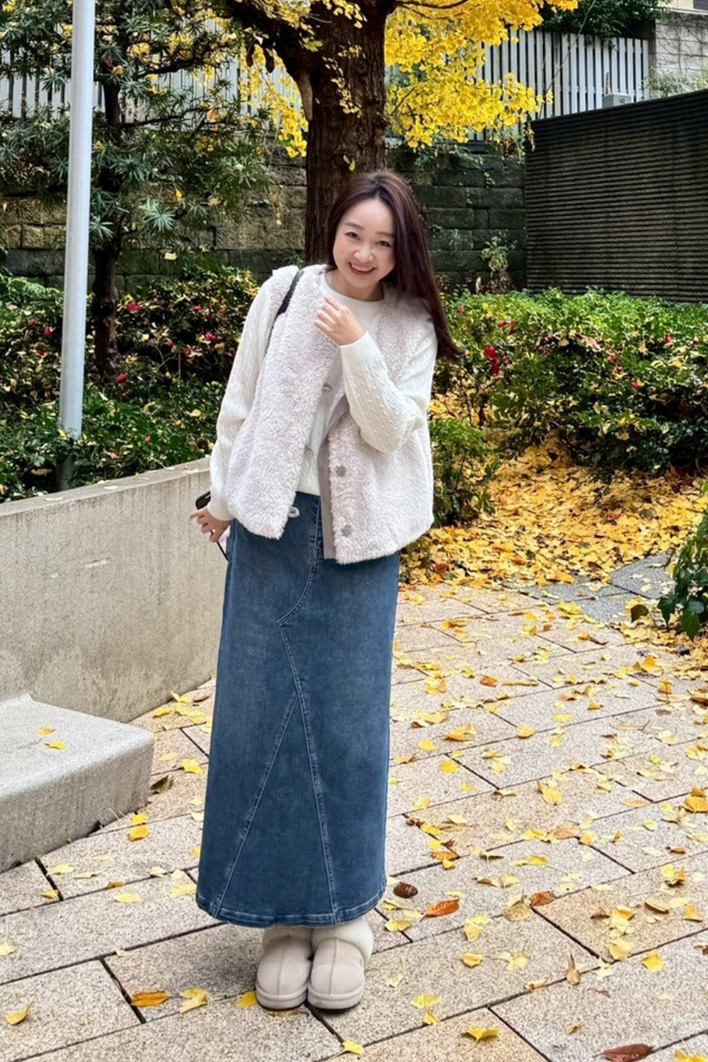 再度問爆 柔軟毛毛拼接背心