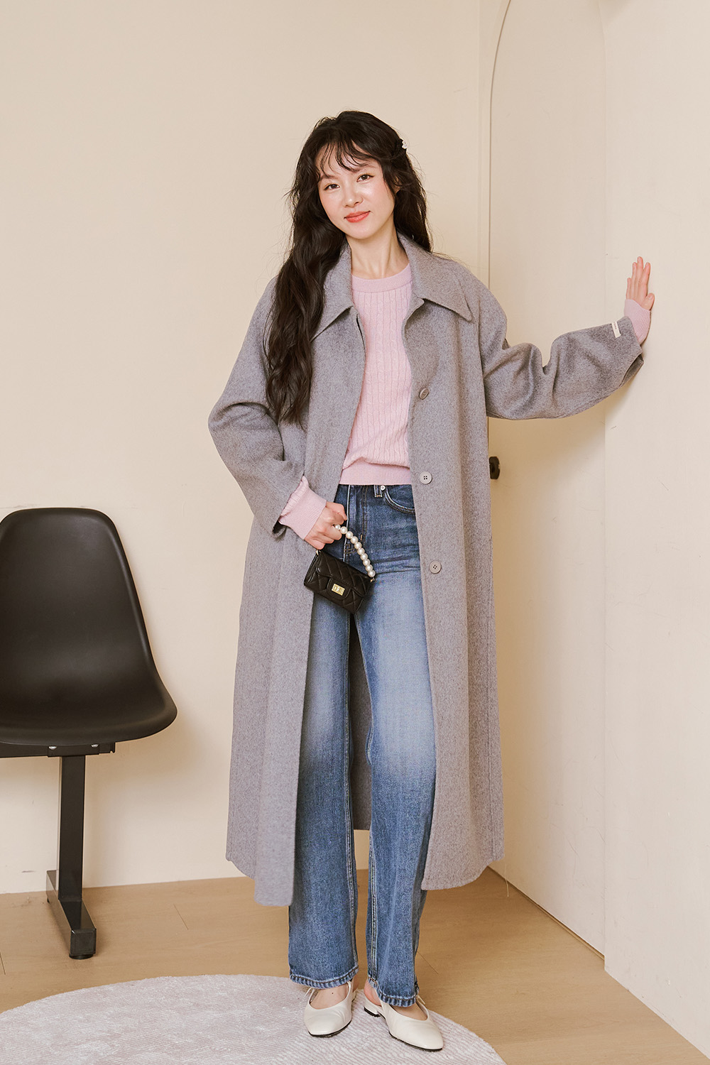 褲子派 內刷毛刷色直筒寬褲