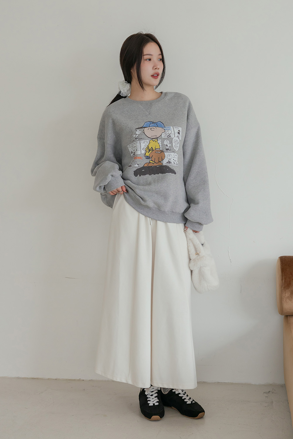 HEALER Made 舒適圈3.0 輕磨毛前短後長上衣+傘擺長裙休閒套裝