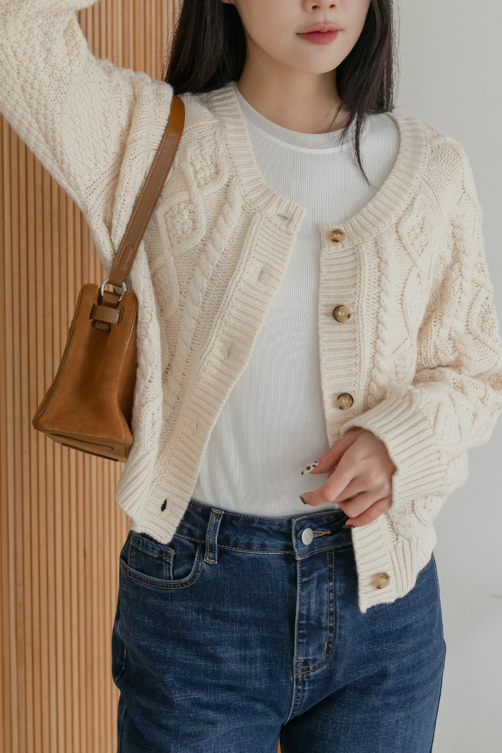 朦朧美 網紗剪接刷毛長袖T