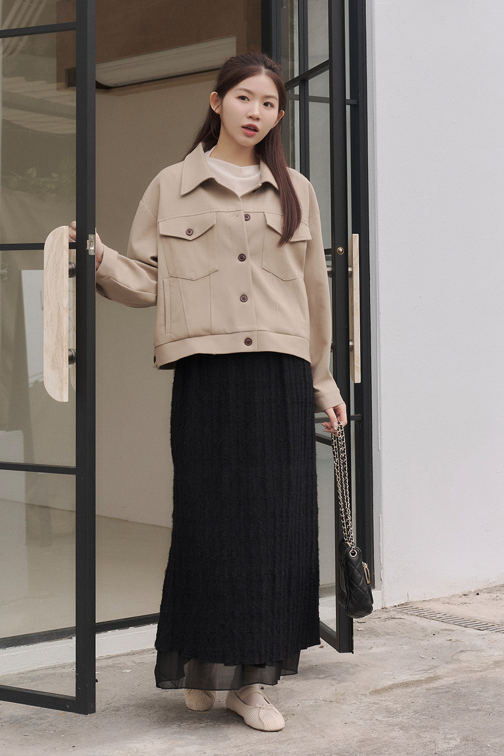 HEALER Made 輕巴恩風 輕磨毛翻領夾克外套