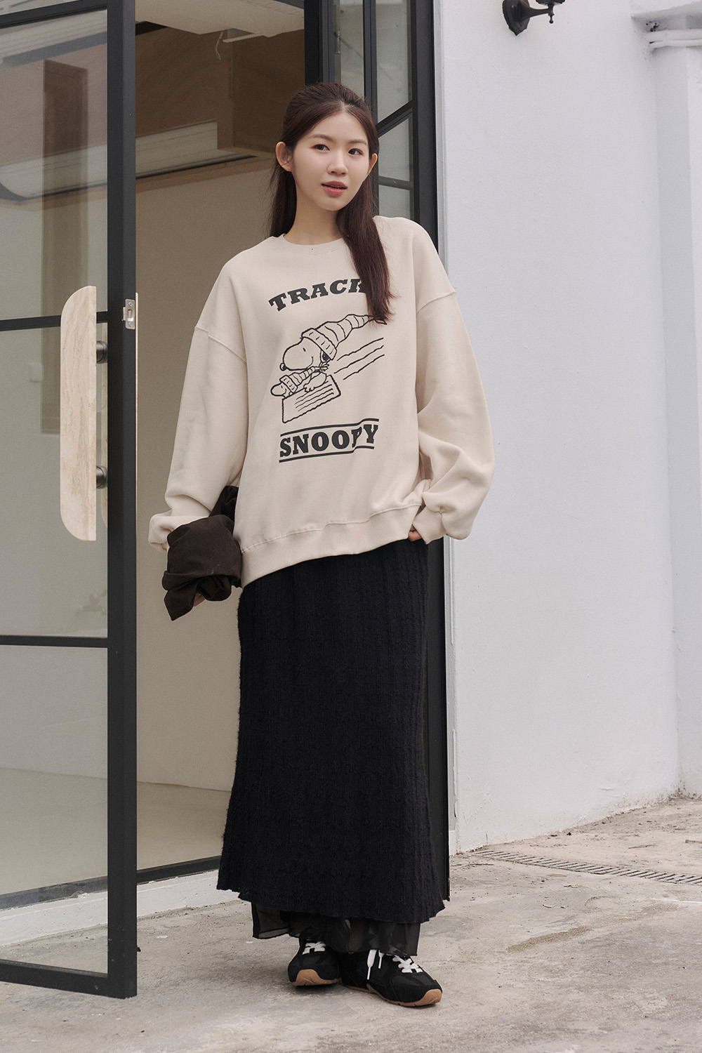 HEALER Made 心型圈 緹織磨毛雙層長裙