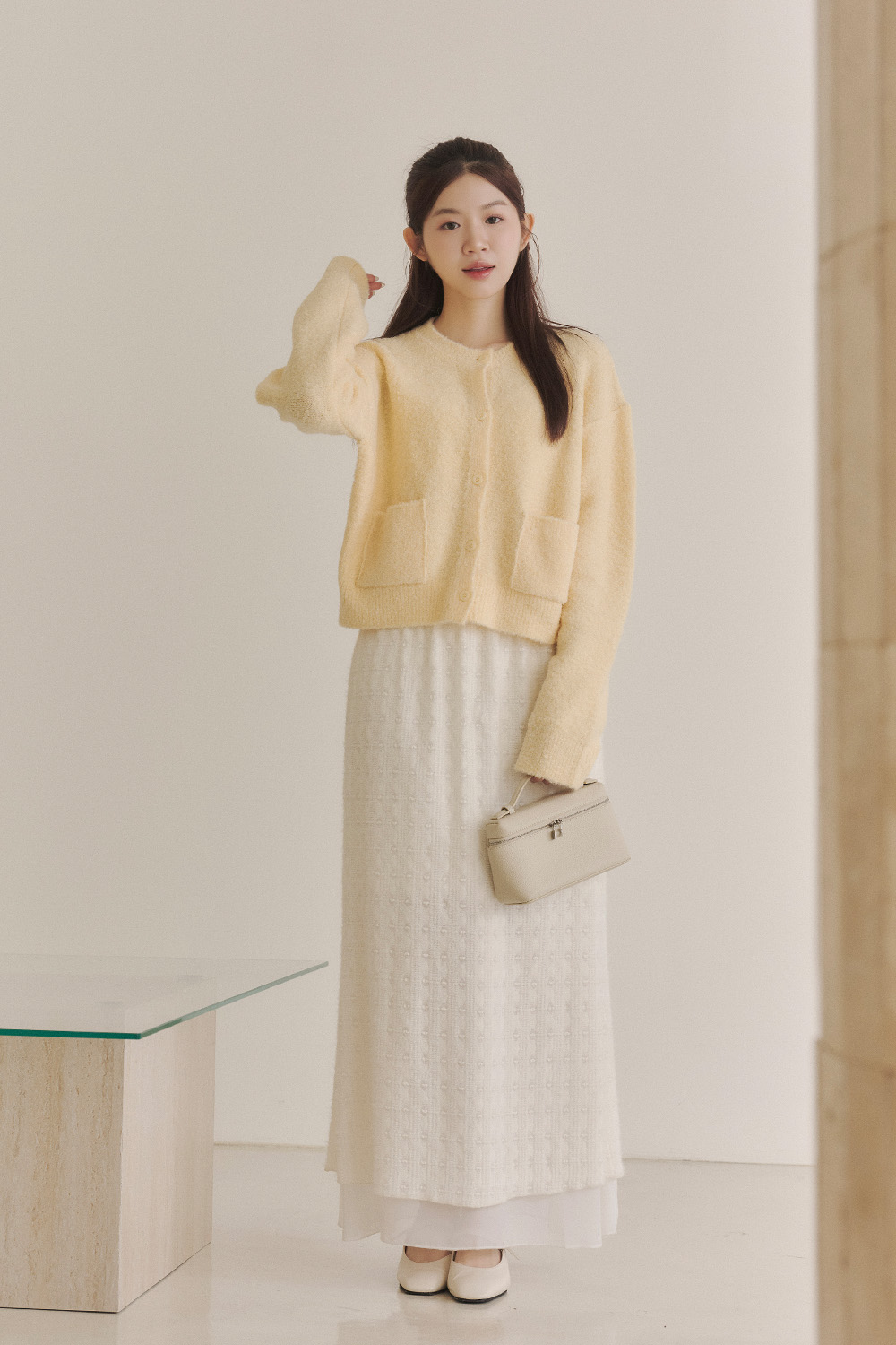 HEALER Made 心型圈 緹織磨毛雙層長裙